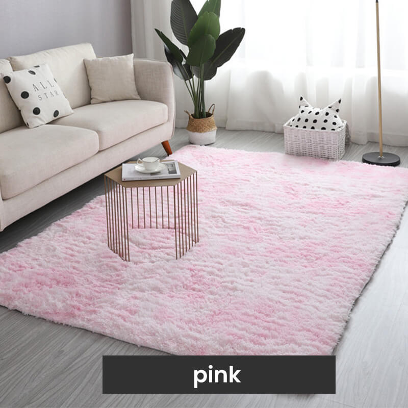 🔥 Tapis de sol en peluche à couleurs dégradées