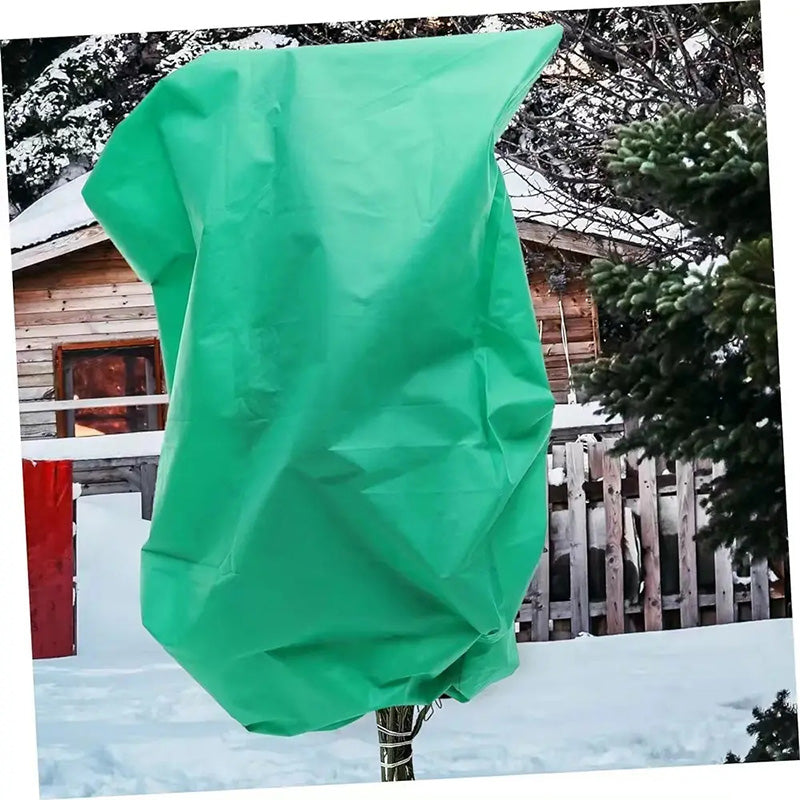 📢📢5 dernières heures : Grande vente⏰⏰🎄 Sac à cordon épais en tissu végétal Housses de protection contre le gel