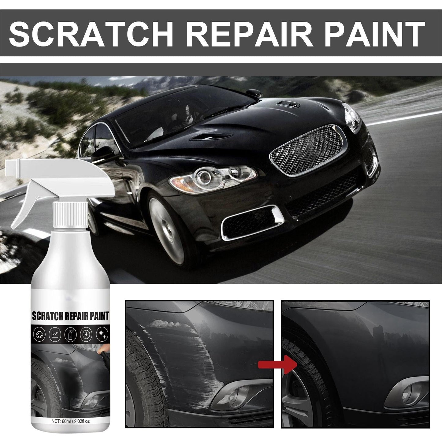Dissolvant de rayures pour voiture pour réparer les défauts de surface
