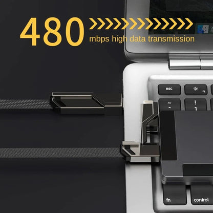 📱4-in-1 [60W Charge rapide & Synchronisation des données]