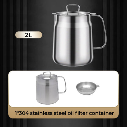 🎅 Fureur hivernale - Moitié prix 🎊 Contenant multifonctionnel de grande capacité en acier inoxydable 304 pour filtre à huile.
