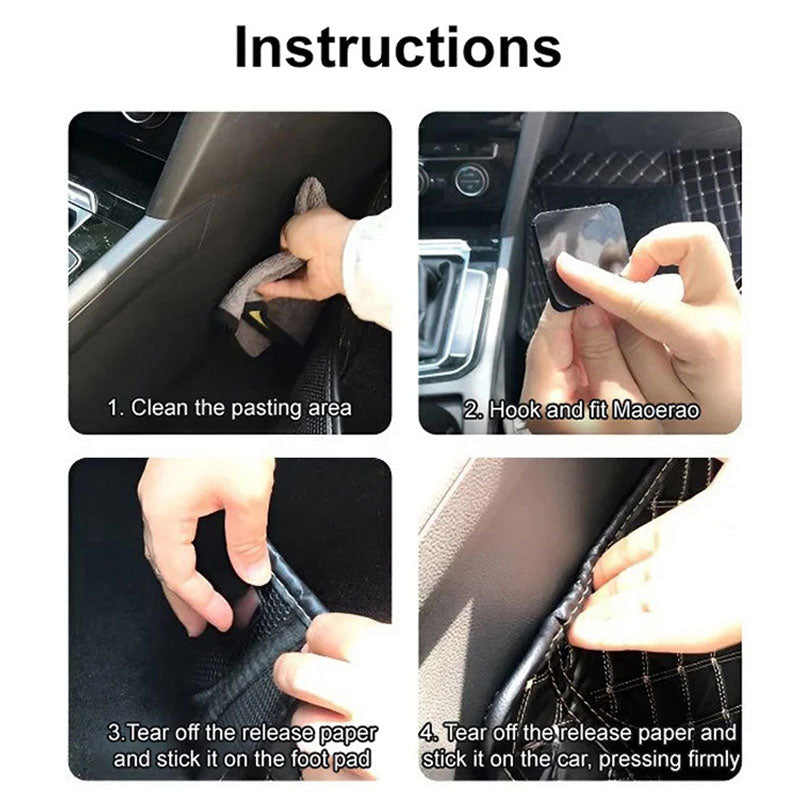 🚗🔩 20 autocollants de fixation pour tapis de sol de voiture
