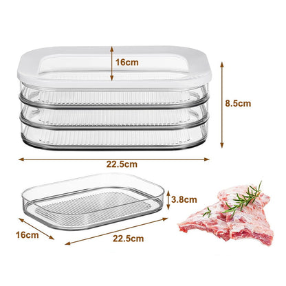 🥗 PROMO FLASH : 50% DE RÉDUCTION ! Boîtes Alimentaires 3 Étages – PET Transparent, Hermétiques & Empilables for Réfrigérateur Organisé 🧊✨