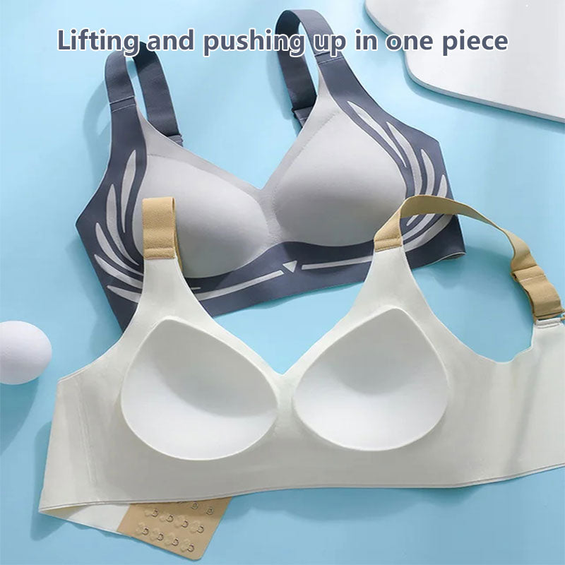 Soutien-gorge push-up sans armature anti-relâchement et liftant