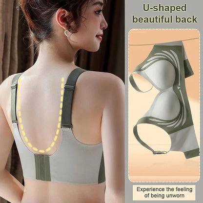 Soutien-gorge push-up sans armature anti-relâchement et liftant