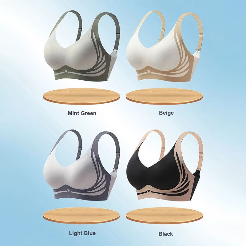 Soutien-gorge push-up sans armature anti-relâchement et liftant