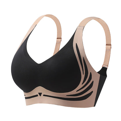 Soutien-gorge push-up sans armature anti-relâchement et liftant