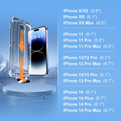 (L'iPhone 16 arrive !)🔥 Protège-écran Trempé Anti-Regard pour iPhone - Sans Bulles Ni Poussière