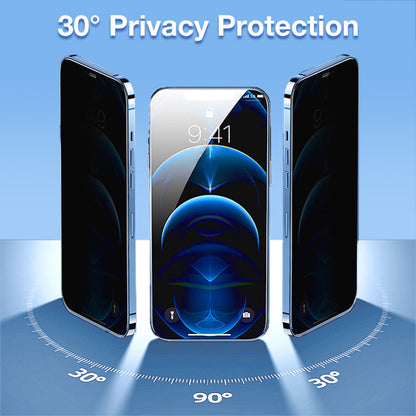 (L'iPhone 16 arrive !)🔥 Protège-écran Trempé Anti-Regard pour iPhone - Sans Bulles Ni Poussière