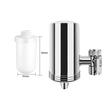 Purificateur d'eau pour robinet ménager en acier inoxydable sans installation