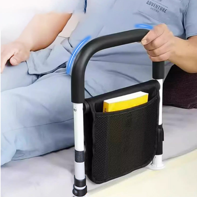 📢📢50 % de réduction !! ⏰ Main Courante Réglable pour Lit – Soutien Stable, Poignée Antidérapante & Poche Pratique pour Seniors et Femmes Enceintes 🛏️❤️