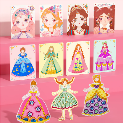 🔥Soldes exceptionnels 50 % de réduction💝Ensemble de jeu 3 en 1 pour habiller et maquiller une princesse💅