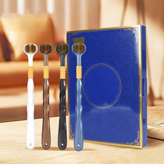 🦷Brosse à Dents Multi-angle à Trois Têtes