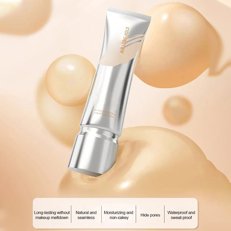 💖Soldes 2025💖 Fond de teint liquide longue tenue à couvrance totale