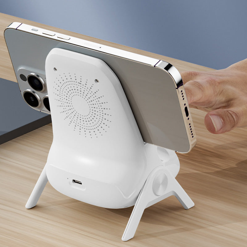 ⚡ Support de Téléphone 3-en-1 + Charge Rapide Sans Fil – Gardez Votre Bureau Propre et Vos Appareils Chargés ! 📱🔋