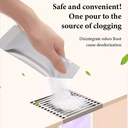 Poudre nettoyante anti-bouchon puissante à usages multiples