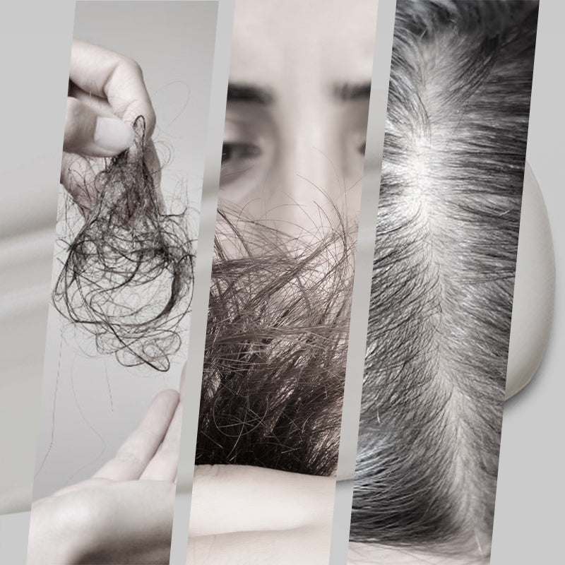 Teinture pour cheveux argentée 2 en 1 à l'extrait d'essence naturelle