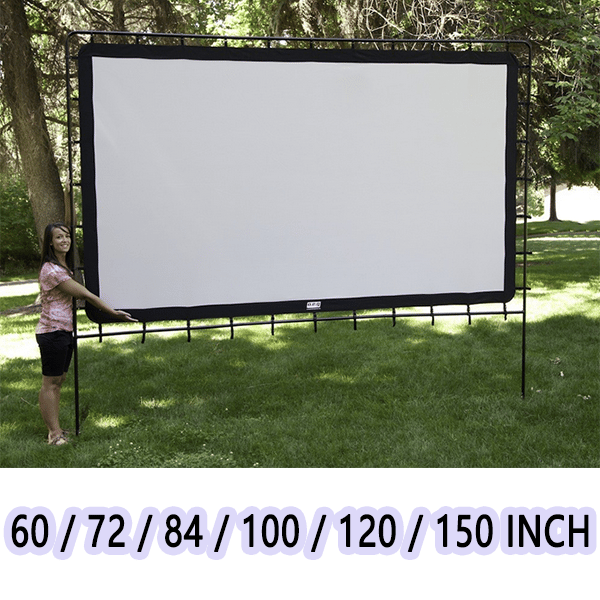 Écran Projection Portable Extérieur - Pliable et Réglable, Qualité 4K, Soirée Cinéma en Plein Air 🎬🌌