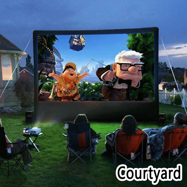 Écran Projection Portable Extérieur - Pliable et Réglable, Qualité 4K, Soirée Cinéma en Plein Air 🎬🌌