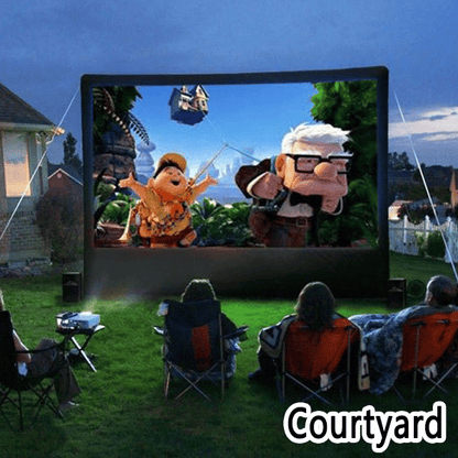 Écran Projection Portable Extérieur - Pliable et Réglable, Qualité 4K, Soirée Cinéma en Plein Air 🎬🌌