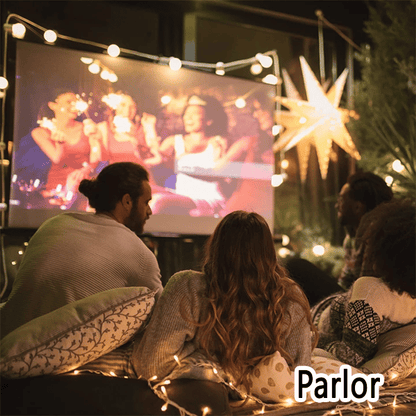 Écran Projection Portable Extérieur - Pliable et Réglable, Qualité 4K, Soirée Cinéma en Plein Air 🎬🌌