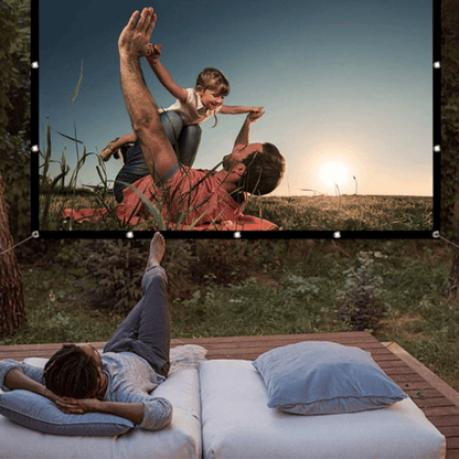 Écran Projection Portable Extérieur - Pliable et Réglable, Qualité 4K, Soirée Cinéma en Plein Air 🎬🌌