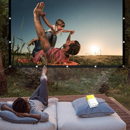 Écran Projection Portable Extérieur - Pliable et Réglable, Qualité 4K, Soirée Cinéma en Plein Air 🎬🌌