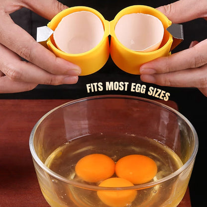 🍳🥚 Casse-œufs rapide – Cassez des centaines d’œufs plus vite et plus proprement, l’outil malin qui élimine les coquilles et accélère vos préparations, du brunch familial à la pâtisserie pro 🧑‍🍳💨