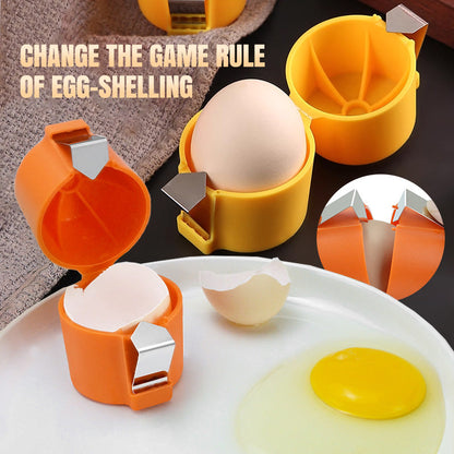 🍳🥚 Casse-œufs rapide – Cassez des centaines d’œufs plus vite et plus proprement, l’outil malin qui élimine les coquilles et accélère vos préparations, du brunch familial à la pâtisserie pro 🧑‍🍳💨