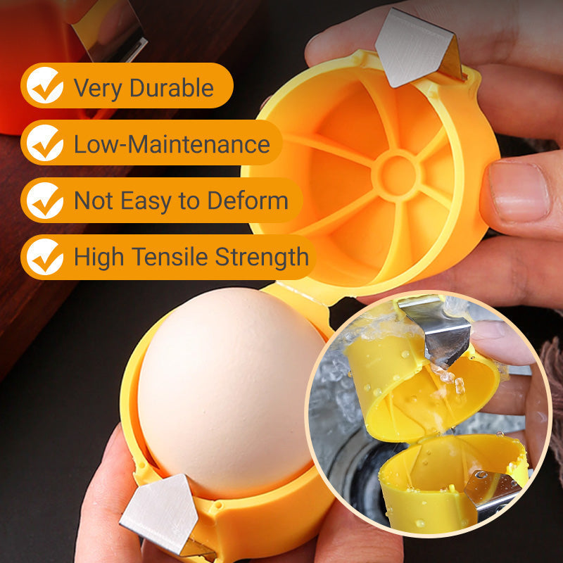 🍳🥚 Casse-œufs rapide – Cassez des centaines d’œufs plus vite et plus proprement, l’outil malin qui élimine les coquilles et accélère vos préparations, du brunch familial à la pâtisserie pro 🧑‍🍳💨