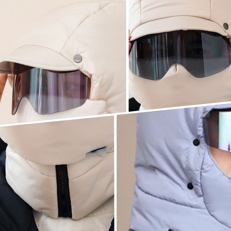 Masque de Couverture Complète Résistante au Vent avec Lunettes pour Vélo en Extérieur