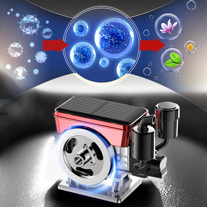 Diffuseur d'aromathérapie solaire à rotation automatique pour voiture
