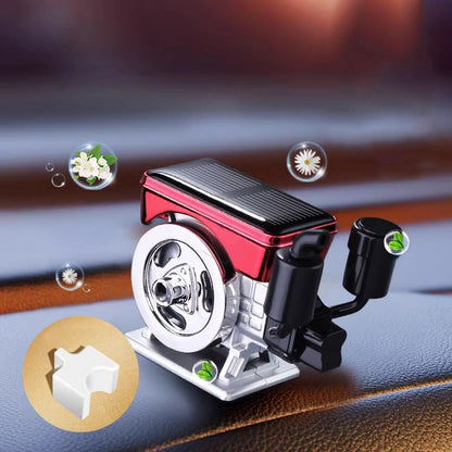 Diffuseur d'aromathérapie solaire à rotation automatique pour voiture