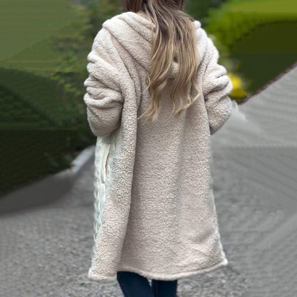 🍁Nouvelles arrivées d'automne💕Manteau Sherpa matelassé avec capuche pour femmes