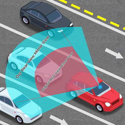 Rétroviseur large incurvé pour voiture