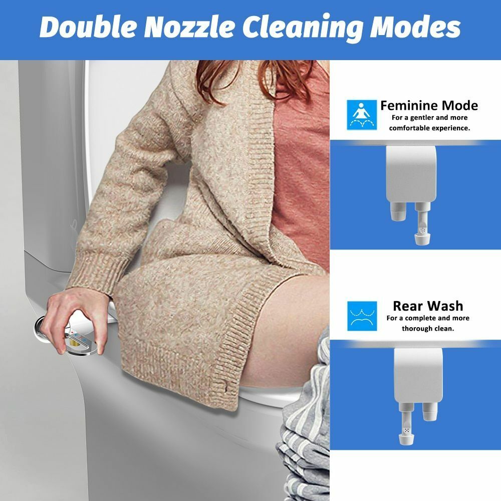 Salle de bains Bidet non électrique à double jet Nettoyant pour toilettes Bidet Bidet hygiénique autonettoyant