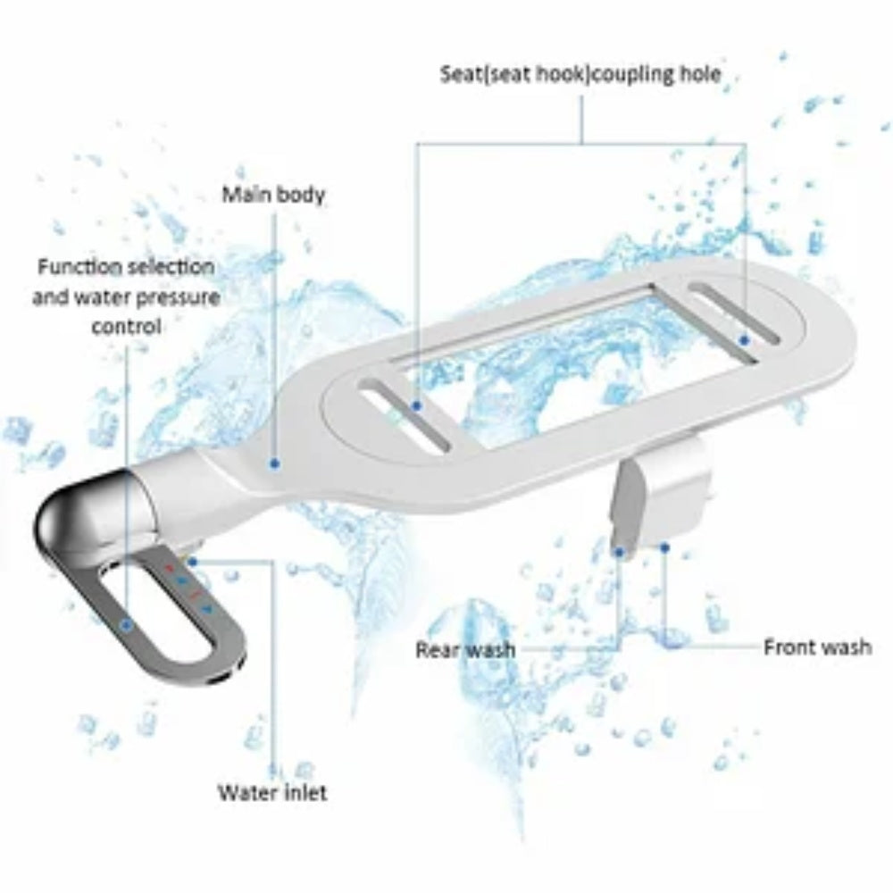 Salle de bains Bidet non électrique à double jet Nettoyant pour toilettes Bidet Bidet hygiénique autonettoyant