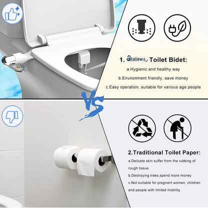 Salle de bains Bidet non électrique à double jet Nettoyant pour toilettes Bidet Bidet hygiénique autonettoyant