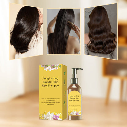 Shampoing colorant naturel de longue durée pour cheveux