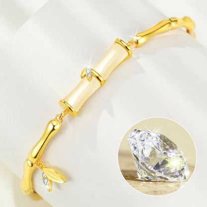 ✨ Bracelet en bambou pour femme avec chaîne élégant ✨