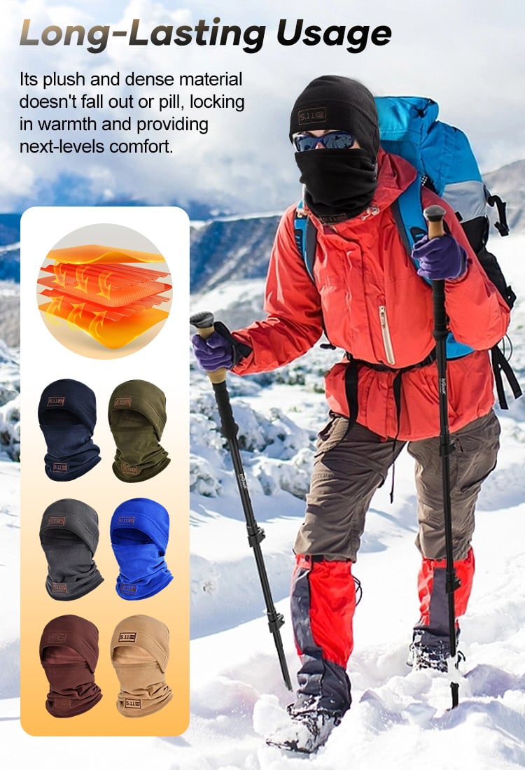 🔥Unverzichtbar bei Winterkälte 49% Off❄🎁- Polar Fleece Balaclava Hood Face Mask