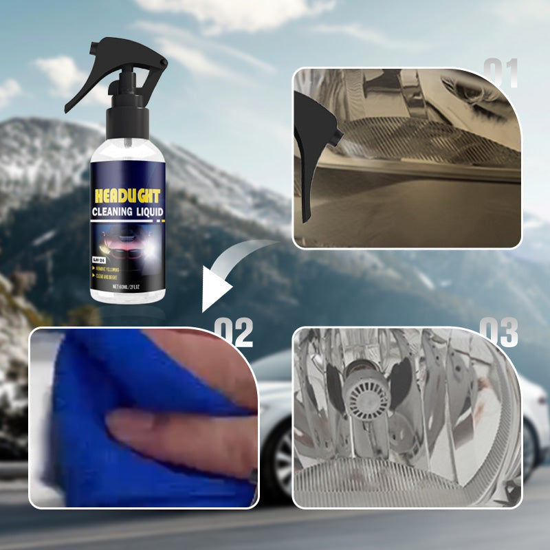 🔥Soldes exceptionnels 57 % de réduction !!✨Produit pour nettoyer et restaurer les phares de voiture