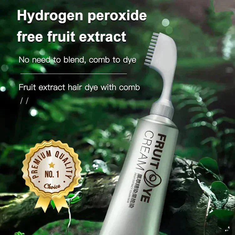 🎁 1 ACHETEZ-EN 1 SONT GRATUITS !🍓✨ Peigne colorant aux essences de fruits – Coloration douce et soin pour des cheveux brillants 💇‍♀️🌟