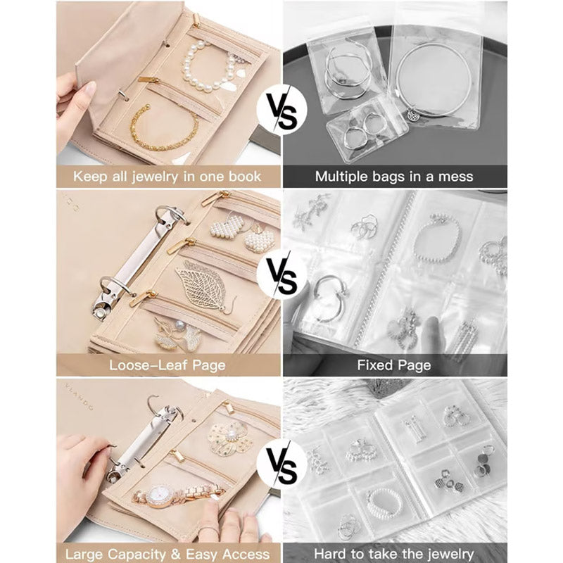 📢📢Achetez-en 2, le 3e est offert !! 🌿Élégant sac de rangement à carreaux pour bijoux, à emporter partout ✨