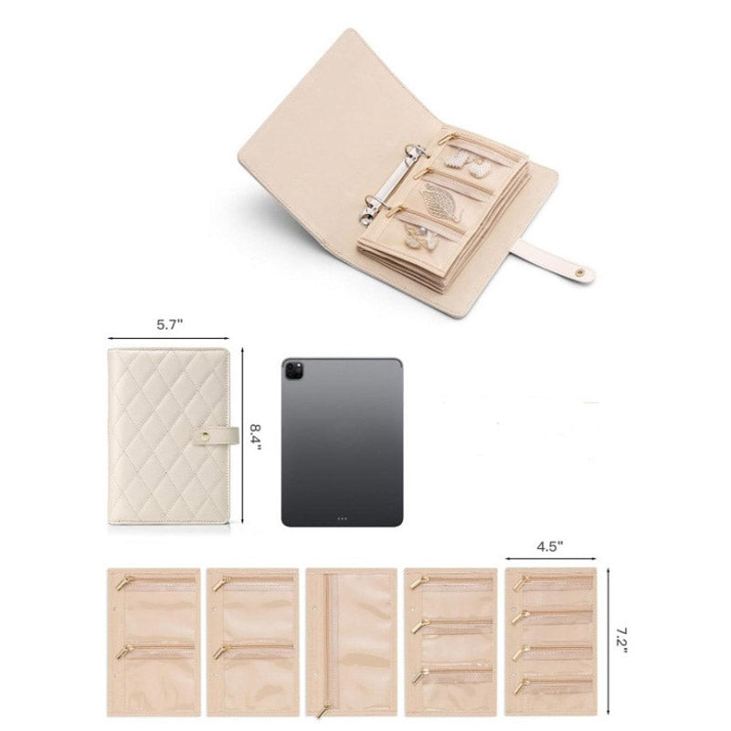 📢📢Achetez-en 2, le 3e est offert !! 🌿Élégant sac de rangement à carreaux pour bijoux, à emporter partout ✨