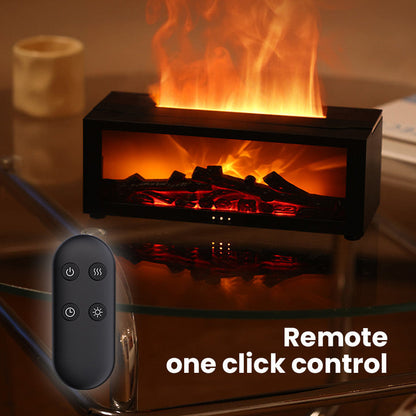 🔥 50% DE RÉDUCTION - DERNIER JOUR ! 💦 Diffuseur d'Humidité avec Flamme de Cheminée - 7 Couleurs LED et Télécommande, Ambiance Apaisante pour Maison/Bureau 🌙📦
