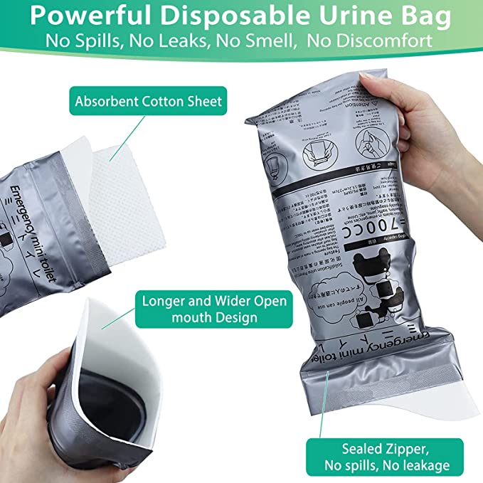 🥳 SOLDES 2026 – 50 % DE RÉDUCTION ! Plus de 50 000 exemplaires vendus !  🌿 Sac portable 700 ml : étanche, anti-déversement, neutralise les odeurs. Idéal pour voyages, camping, urgences. Hygiénique et discret.  🚐 Fini le stress en déplacement !