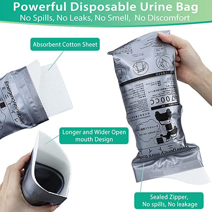 🥳 SOLDES 2026 – 50 % DE RÉDUCTION ! Plus de 50 000 exemplaires vendus !  🌿 Sac portable 700 ml : étanche, anti-déversement, neutralise les odeurs. Idéal pour voyages, camping, urgences. Hygiénique et discret.  🚐 Fini le stress en déplacement !