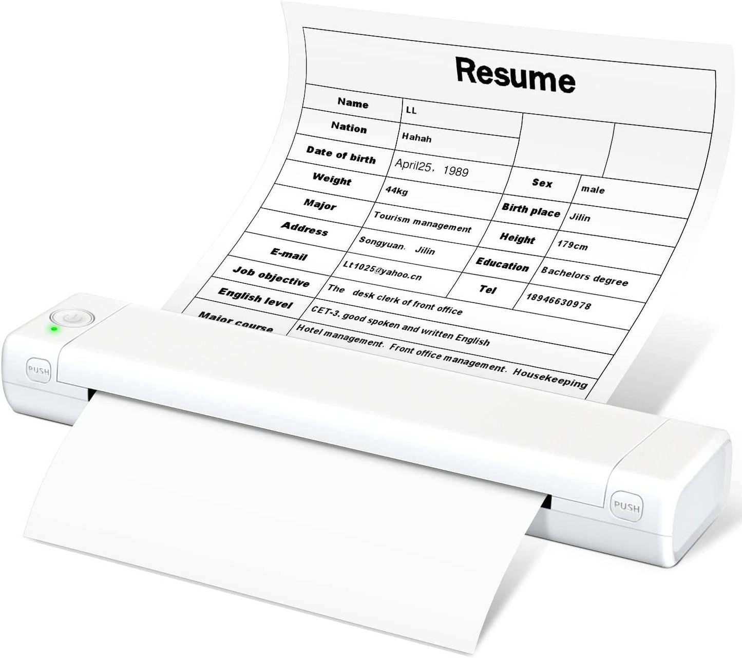 🖨️ Imprimante Thermique Bluetooth Portable D810 — Sans Encre, Compatible iOS & Android, Compacte & Légère ✨
