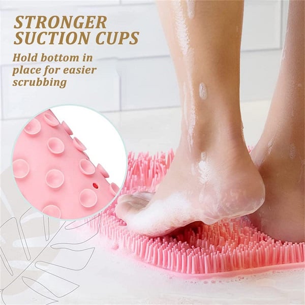 🥳 PROMO 2026 🥳 💞 Déjà + de 50 000 vendus ! 🛁🦶 -50 % sur le tapis massage exfoliant pour douche – 500 picots en caoutchouc souple, ventouse renforcée. Nettoie et masse pieds, dos et zones difficiles d’accès. Indispensable sous la douche ! 🧼✨